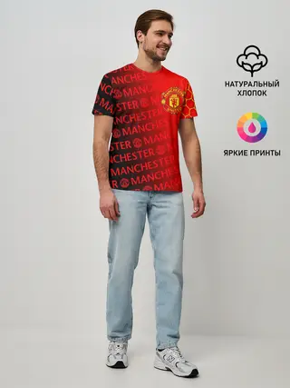 Мужская базовая футболка / МАНЧЕСТЕР / MANCHESTER UNITED