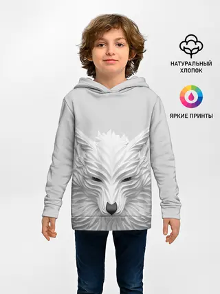 Детское худи / БЕЛЫЙ ВОЛК