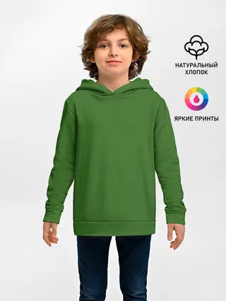 Детское худи / Белый Конь на спине