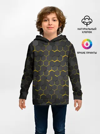 Детское худи / OCTAGON желтый