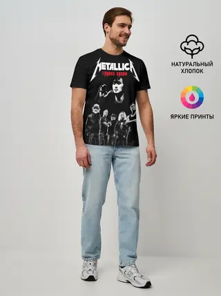 Мужская базовая футболка / Metallica Группа крови