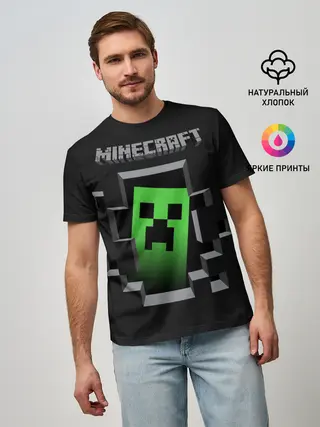 Мужская базовая футболка / Minecraft