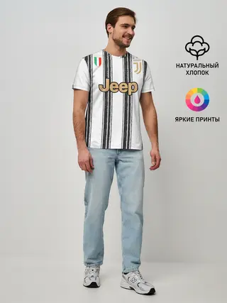 Мужская базовая футболка / Juventus home 20-21