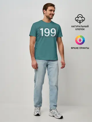 Мужская базовая футболка / Игрок в кальмара 199