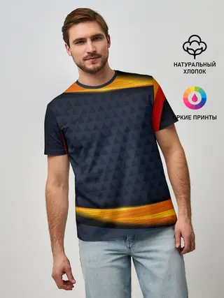 Мужская базовая футболка / Sport Dark style