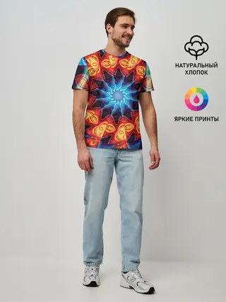 Мужская базовая футболка / PSY