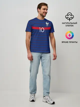 Мужская базовая футболка / Mbappe home EURO 2020