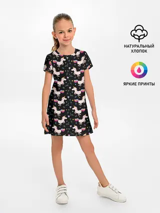 Детское платье / Unicorns pattern