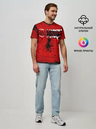 Мужская базовая футболка / Линкин Парк Рок