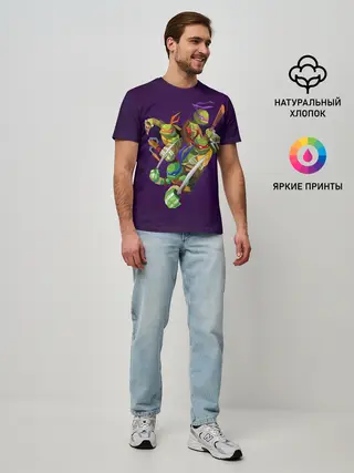 Мужская базовая футболка / ЧЕРЕПАШКИ НИНДЗЯ