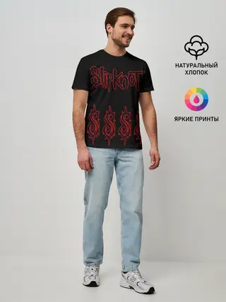 Мужская базовая футболка / Slipknot