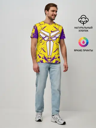 Мужская базовая футболка / ЛЕЙКЕРС| LOS ANGELES LAKERS,