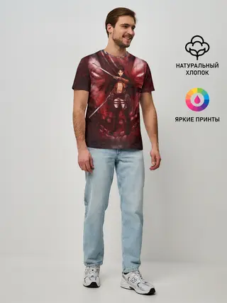 Мужская базовая футболка / Эрен Йегер или Титан?