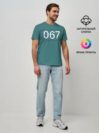 Мужская базовая футболка / Игрок в кальмара 067.