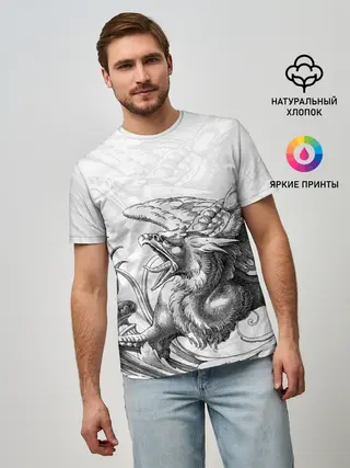 Мужская базовая футболка / Грифон