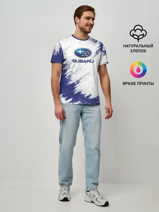 Мужская базовая футболка / Subaru