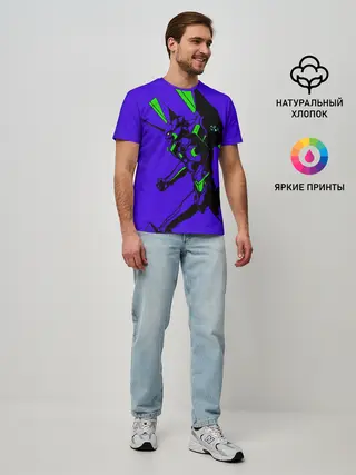 Мужская базовая футболка / Евангилион