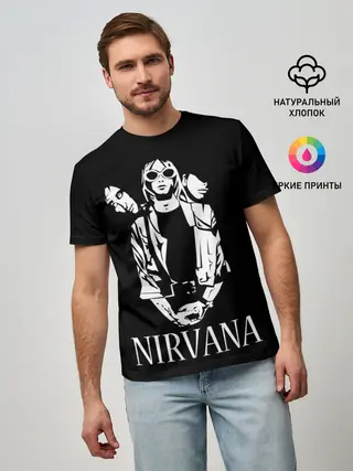 Мужская базовая футболка / NIRVANA
