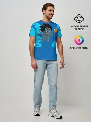 Мужская базовая футболка / Smells Like Dragon Balls