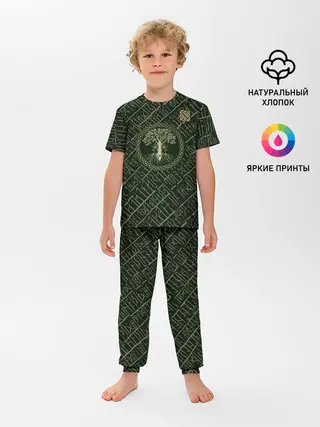 Детская пижама с брюками / Дерево жизни