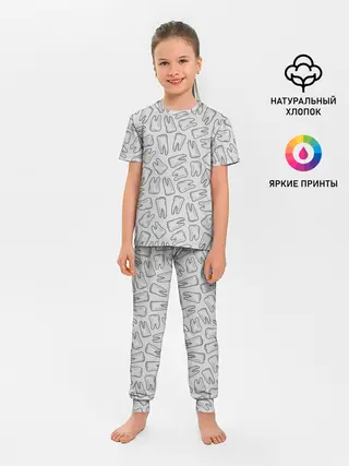 Детская пижама с брюками / зубы