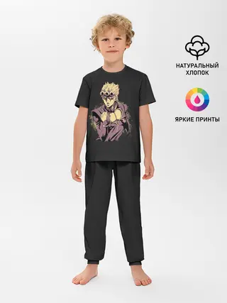 Детская пижама с брюками / Giorno Giovanna. Golden Wind