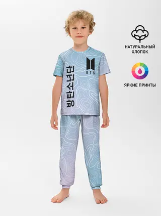 Детская пижама с брюками / BTS / БТС.