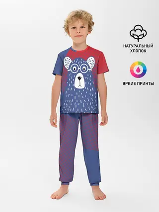 Детская пижама с брюками / Медведь
