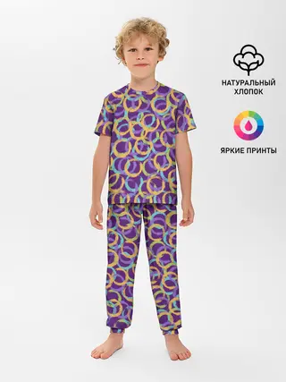 Детская пижама с брюками / Абстракция