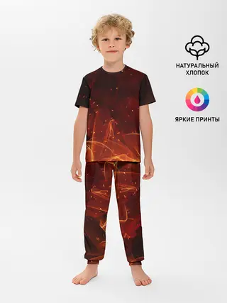 Детская пижама с брюками / ПЛАМЯ 3D