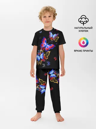 Детская пижама с брюками / Поцелуй бабочек