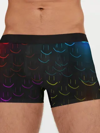 Мужские трусы боксеры / Rainbow smile