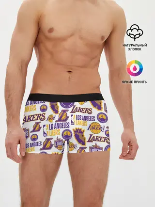 Мужские трусы боксеры / LAKERS LOGO