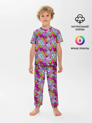Детская пижама с брюками / Дикая абстракция