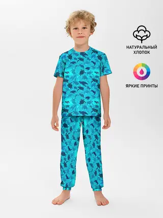Детская пижама с брюками / Черепашки