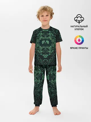 Детская пижама с брюками / Узоры