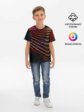 Детская базовая футболка / STRIPES COLOR