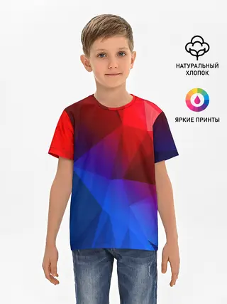 Детская базовая футболка / RED&BLUE