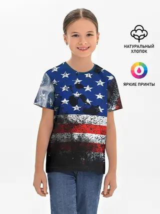 Детская базовая футболка / США