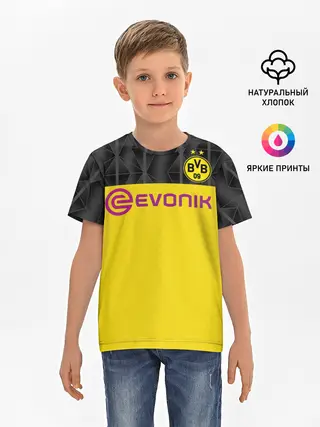 Детская базовая футболка / Reus home UEFA 19-20