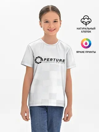Детская базовая футболка / Aperture Labs