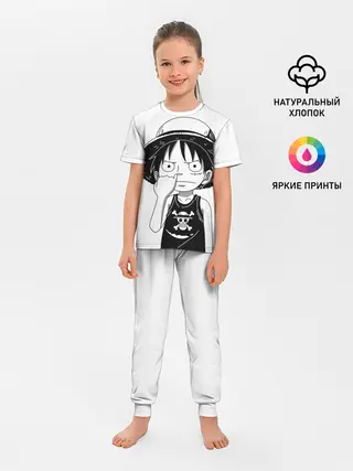 Детская пижама с брюками / палец в носу One Piece