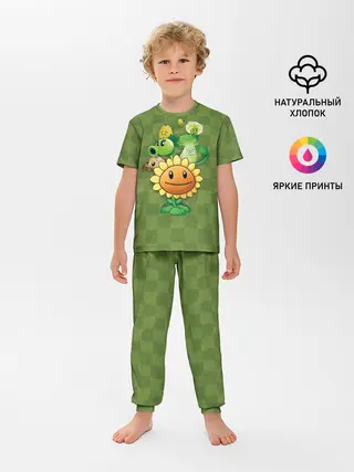 Детская пижама с брюками / Plants vs Zombies