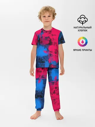Детская пижама с брюками / Буря красок