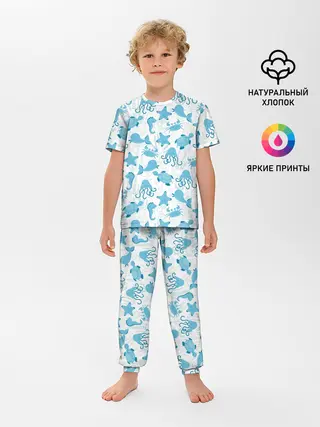 Детская пижама с брюками / Морские жители