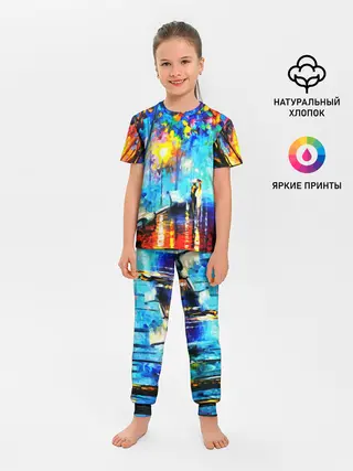 Детская пижама с брюками / ВЕЧЕРНЯЯ ПРОГУЛКА