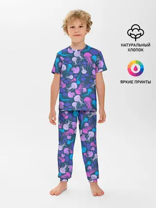 Детская пижама с брюками / Медузы