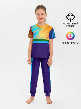 Детская пижама с брюками / Размытие