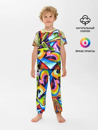 Детская пижама с брюками / Кислота