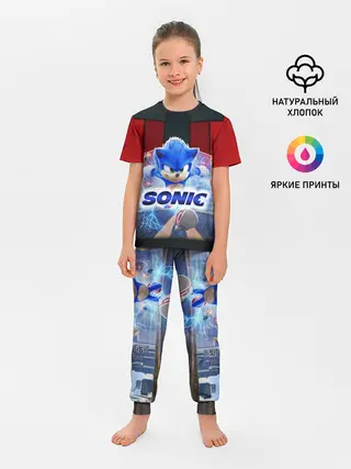 Детская пижама с брюками / Соник 2020